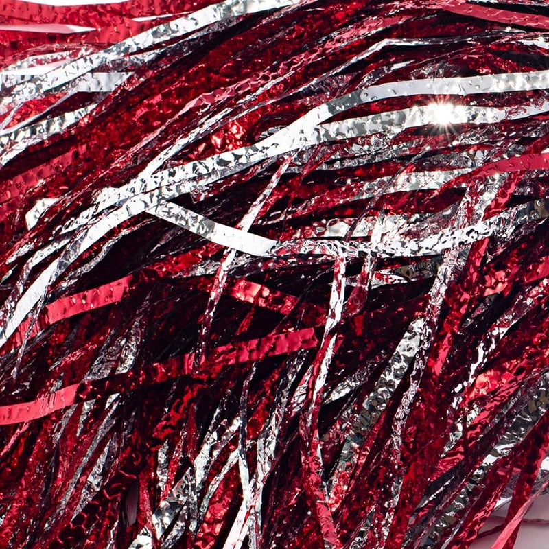 Anderson's Metallic Foil Textured School Spirit Shakers, Cheerleader Pom Poms, Football, Basketball, Homecoming Squad, Team, Party, Dance, Club, Performance, Fan Celebration Pack of 10 - Image 4